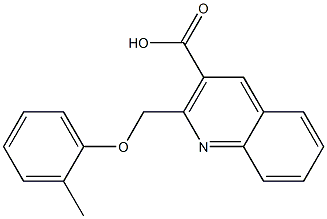 2-[(2-methylphenoxy)methyl]-3-quinolinecarboxylic acid Struktur