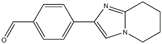 4-(5,6,7,8-tetrahydroimidazo[1,2-a]pyridin-2-yl)benzaldehyde Struktur