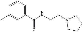 3-methyl-N-[2-(1-pyrrolidinyl)ethyl]benzamide Struktur