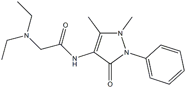 2-(diethylamino)-N-(1,5-dimethyl-3-oxo-2-phenyl-2,3-dihydro-1H-pyrazol-4-yl)acetamide Struktur