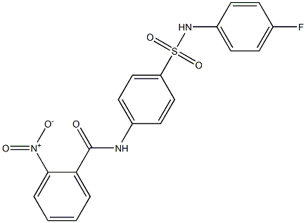 N-{4-[(4-fluoroanilino)sulfonyl]phenyl}-2-nitrobenzamide Struktur