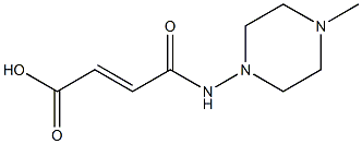 4-[(4-methyl-1-piperazinyl)amino]-4-oxo-2-butenoic acid Struktur