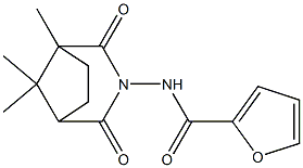 N-(1,8,8-trimethyl-2,4-dioxo-3-azabicyclo[3.2.1]oct-3-yl)-2-furamide Struktur