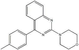 4-(4-methylphenyl)-2-morpholin-4-ylquinazoline Struktur