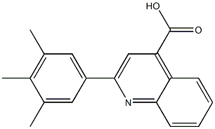 2-(3,4,5-trimethylphenyl)-4-quinolinecarboxylic acid Struktur