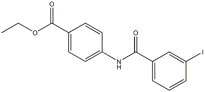 ethyl 4-[(3-iodobenzoyl)amino]benzoate Struktur