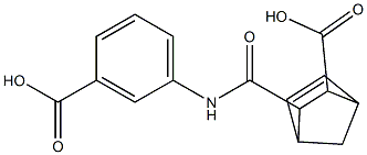 3-[(3-carboxyanilino)carbonyl]bicyclo[2.2.1]hept-5-ene-2-carboxylic acid Struktur