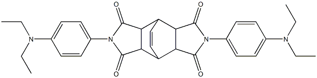 4,10-bis[4-(diethylamino)phenyl]-4,10-diazatetracyclo[5.5.2.0~2,6~.0~8,12~]tetradec-13-ene-3,5,9,11-tetrone Struktur