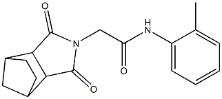 2-(3,5-dioxo-4-azatricyclo[5.2.1.0~2,6~]dec-4-yl)-N-(2-methylphenyl)acetamide Struktur