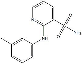 2-(3-toluidino)pyridine-3-sulfonamide Struktur