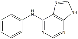 N-phenyl-N-(9H-purin-6-yl)amine Struktur