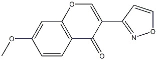 3-(3-isoxazolyl)-7-methoxy-4H-chromen-4-one Struktur