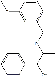 2-[(3-methoxybenzyl)amino]-1-phenyl-1-propanol Struktur