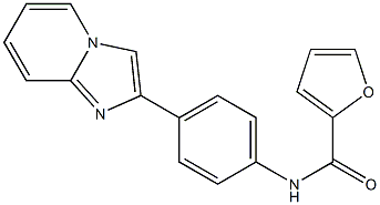 N-(4-imidazo[1,2-a]pyridin-2-ylphenyl)-2-furamide Struktur