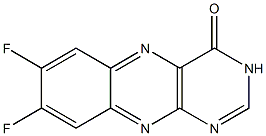 7,8-difluorobenzo[g]pteridin-4(3H)-one Struktur