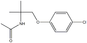 N-[2-(4-chlorophenoxy)-1,1-dimethylethyl]acetamide Struktur