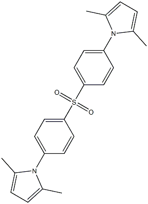 bis[4-(2,5-dimethyl-1H-pyrrol-1-yl)phenyl] sulfone Struktur