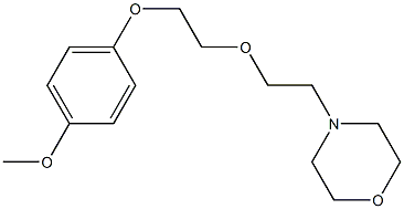 4-{2-[2-(4-methoxyphenoxy)ethoxy]ethyl}morpholine Struktur