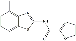 N-(4-methyl-1,3-benzothiazol-2-yl)-2-furamide Struktur