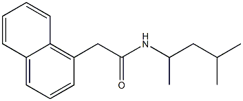 N-(1,3-dimethylbutyl)-2-(1-naphthyl)acetamide Struktur