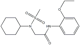 2-[cyclohexyl(methylsulfonyl)amino]-N-(2-ethoxyphenyl)acetamide Struktur