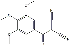 2-(3,4,5-trimethoxybenzoyl)malononitrile Struktur