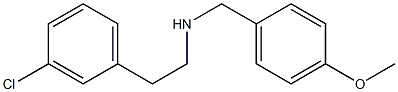 2-(3-chlorophenyl)-N-(4-methoxybenzyl)ethanamine Struktur