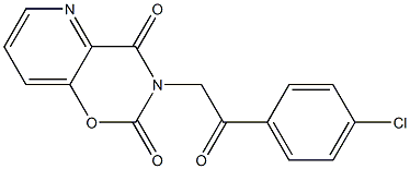 3-[2-(4-chlorophenyl)-2-oxoethyl]-2H-pyrido[2,3-e][1,3]oxazine-2,4(3H)-dione Struktur