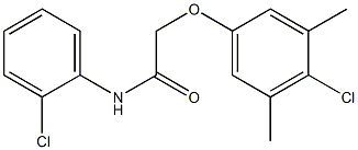 2-(4-chloro-3,5-dimethylphenoxy)-N-(2-chlorophenyl)acetamide Struktur