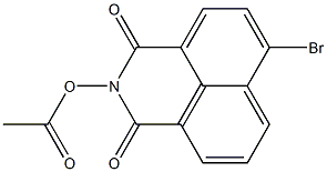 2-(acetyloxy)-6-bromo-1H-benzo[de]isoquinoline-1,3(2H)-dione Struktur