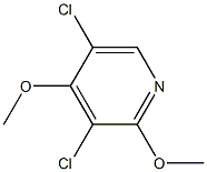 3,5-dichloro-2,4-dimethoxypyridine Struktur