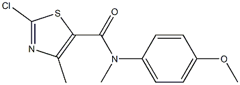 2-chloro-N-(4-methoxyphenyl)-N,4-dimethyl-1,3-thiazole-5-carboxamide Struktur