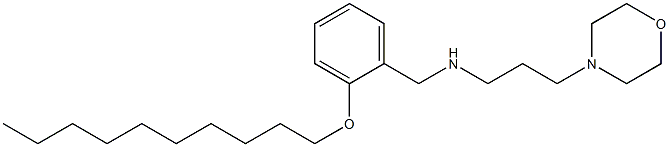 N-[2-(decyloxy)benzyl]-N-[3-(4-morpholinyl)propyl]amine Struktur