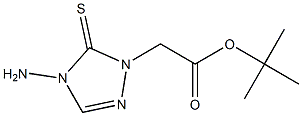 tert-butyl (4-amino-5-thioxo-4,5-dihydro-1H-1,2,4-triazol-1-yl)acetate Struktur