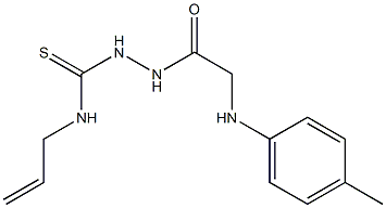 N-allyl-2-(4-toluidinoacetyl)hydrazinecarbothioamide Struktur