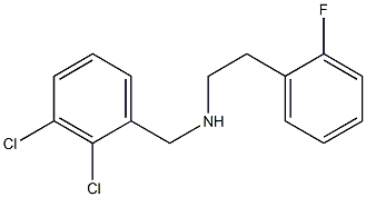 N-(2,3-dichlorobenzyl)-N-[2-(2-fluorophenyl)ethyl]amine Struktur