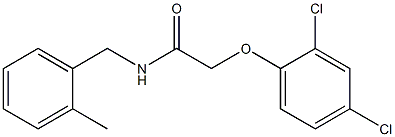 2-(2,4-dichlorophenoxy)-N-(2-methylbenzyl)acetamide Struktur