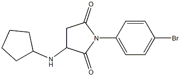 1-(4-bromophenyl)-3-(cyclopentylamino)pyrrolidine-2,5-dione Struktur