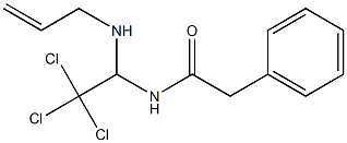 N-[1-(allylamino)-2,2,2-trichloroethyl]-2-phenylacetamide Struktur