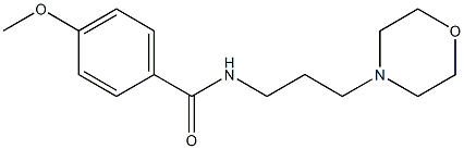 4-methoxy-N-[3-(4-morpholinyl)propyl]benzamide Struktur