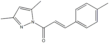 3,5-dimethyl-1-[3-(4-methylphenyl)acryloyl]-1H-pyrazole Struktur