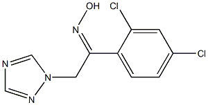 1-(2,4-dichlorophenyl)-2-(1H-1,2,4-triazol-1-yl)ethanone oxime Struktur