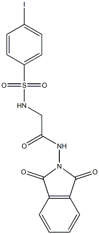 N-(1,3-dioxo-1,3-dihydro-2H-isoindol-2-yl)-2-{[(4-iodophenyl)sulfonyl]amino}acetamide Struktur