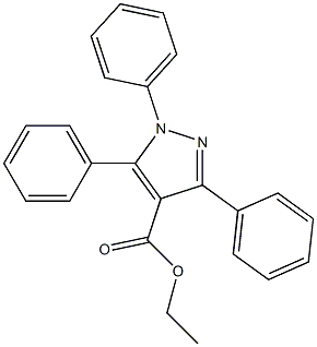 ethyl 1,3,5-triphenyl-1H-pyrazole-4-carboxylate Struktur