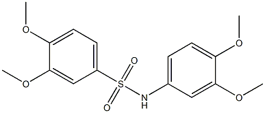 N-(3,4-dimethoxyphenyl)-3,4-dimethoxybenzenesulfonamide Struktur