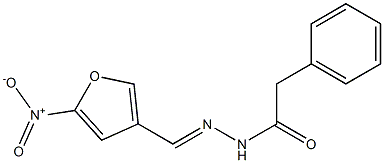 N'-({5-nitro-3-furyl}methylene)-2-phenylacetohydrazide Struktur