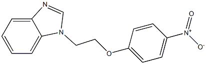 1-(2-{4-nitrophenoxy}ethyl)-1H-benzimidazole Struktur