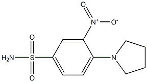 3-nitro-4-pyrrolidin-1-ylbenzenesulfonamide Struktur