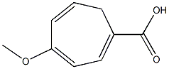 4-methoxy-1,3,5-cycloheptatriene-1-carboxylic acid Struktur