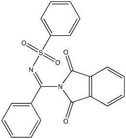 N-[(1,3-dioxo-1,3-dihydro-2H-isoindol-2-yl)(phenyl)methylene]benzenesulfonamide Struktur